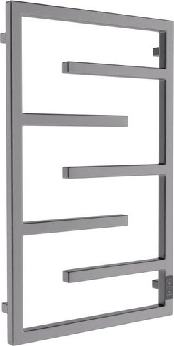 Полотенцесушитель Маргроид Ferrum Preim СНШ профильный 80*50 Графит, скрытого монтажа, таймер справа