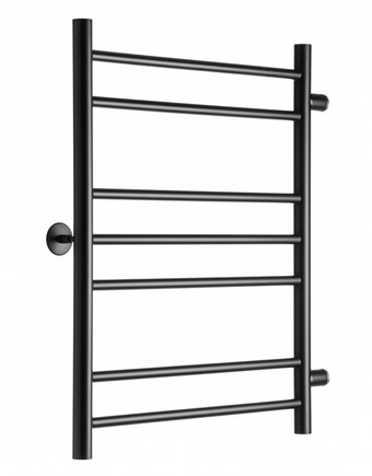 Полотенцесушитель Ростела Свирель V боковое подключение 1" 7 перекладин 50х70 см (черный)