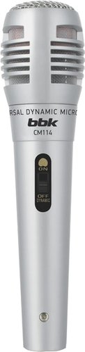 Проводной микрофон BBK CM114 (серебристый)