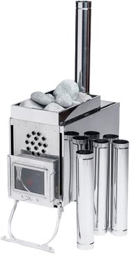 Свободностоящая печь-камин Инвент Средний с теплообменником (со стационарными экранами)