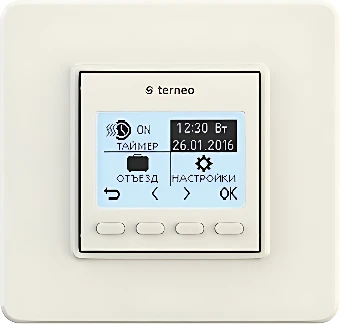 Терморегулятор Terneo pro (слоновая кость)