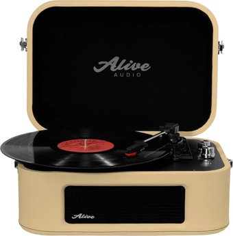 Виниловый проигрыватель Alive Audio Stories (бежевый)