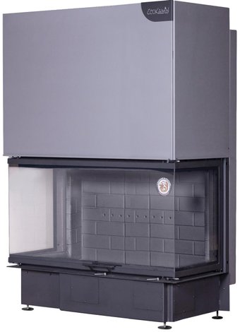 Встраиваемая печь-камин ЭкоКамин Дельта 1200 B (черный шамот)