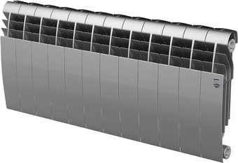 Биметаллический радиатор Royal Thermo BiLiner 350 Silver Satin (12 секций)
