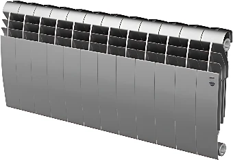 Биметаллический радиатор Royal Thermo BiLiner 350 Silver Satin (12 секций)