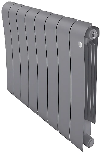 Биметаллический радиатор Royal Thermo Infinity 500 Silver Satin (8 секций)
