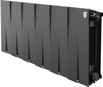 Биметаллический радиатор Royal Thermo PianoForte 300 Черный - 12 секций