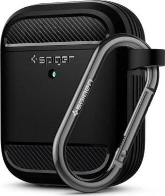 Чехол Spigen Rugged Armor ASD01117 (для AirPods, черный)