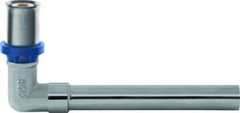 Фитинг General Fittings Пресс отвод хромированный с медной трубкой 16 L=150 5T0030N161501T