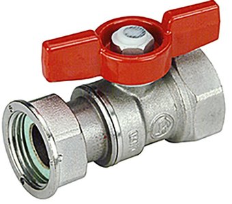 Фитинг Giacomini Кран шаровой с вн. резьбой для счетчиков R251P 1" R251PX006