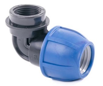 Фитинг Lammin Отвод компрессионный ВР 25x1 85/1