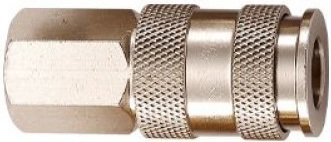 Фитинг M7 Быстроразъем пневмат с клапаном и внутр рез 1/4" SY-210F