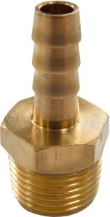 Фитинг Partner Штуцер пневматический нар резьба 3/8" елочка 12 мм