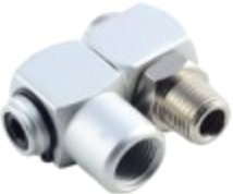 Фитинг RockForce Соединитель резьбовой поворотный M1/4xF1/4" RF-SP006