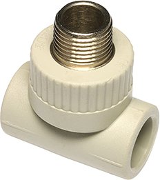 Фитинг Wavin Ekoplastik Тройник ПП с наруж. резьб. 25х1/2'' [STKE02520X]