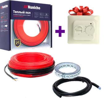 Нагревательный кабель Nunicho Etalon SHS 800Вт с терморегулятором RТС 70.26 (40м)