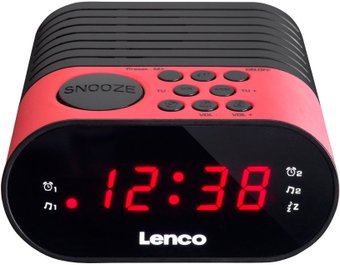 Настольные часы Lenco CR-07 (розовый)