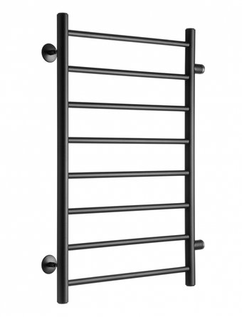 Полотенцесушитель Ростела Виктория боковое подключение 1" 8 перекладин 50x80 см (черный)