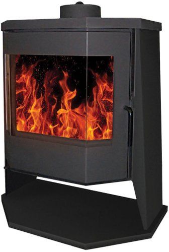 Свободностоящая печь-камин ЭкоКамин Бавария Панорама Призма с плитой