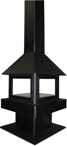 Свободностоящая печь-камин ЭкоКамин Эклипс островной гигант