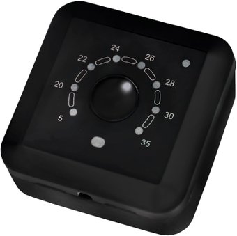 Терморегулятор ЭргоЛайт ТР-01.2 В накладной (черный)