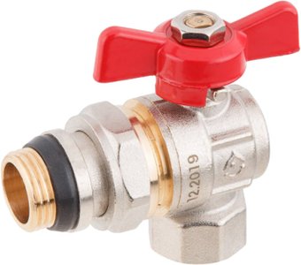 Запорная арматура AV Engineering Шаровой кран угловой бабочка НР-ВН 1/2" AVE095012E