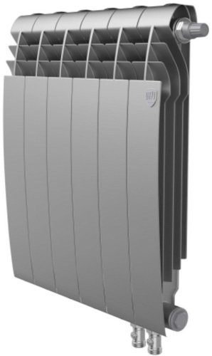 Биметаллический радиатор Royal Thermo BiLiner 500 Silver Satin VR (6 секций)