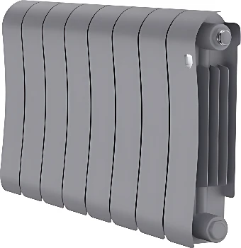 Биметаллический радиатор Royal Thermo Infinity 300 Silver Satin - 8 секций