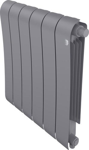 Биметаллический радиатор Royal Thermo Infinity 500 Silver Satin VR80 - 6 секций