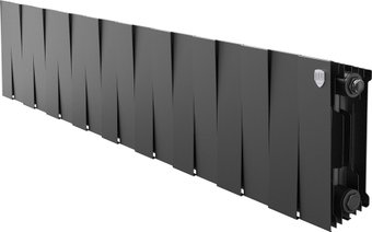 Биметаллический радиатор Royal Thermo PianoForte 200 Черный - 18 секций