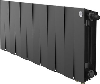 Биметаллический радиатор Royal Thermo PianoForte 300 Черный VR80 - 12 секций
