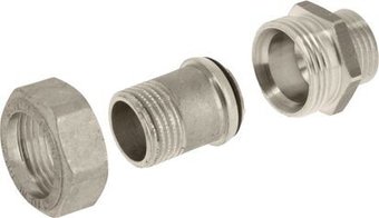 Фитинг General Fittings Американка прямой для радиатора Ду 25 (1") хром 2700I6N101000A