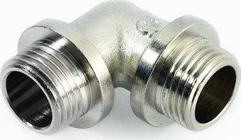 Фитинг General Fittings Угольник хромированный Ду 15 (1/2") с бортом 2700F9N040400A