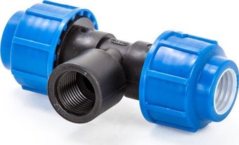 Фитинг Lammin Тройник с внутренней резьбой для ПЭ труб 25х1"х25