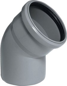 Фитинг РосТурПласт Отвод для внутренней канализации 50х30°