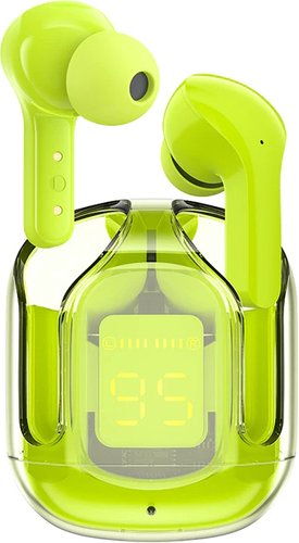 Наушники AceFast T6 Crystal (салатовый)