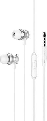 Наушники Hoco M106 (серебристый/белый)