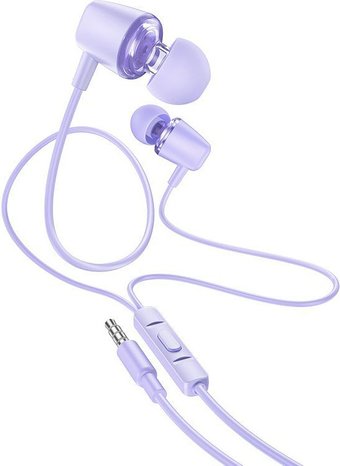Наушники Hoco M107 (сиреневый)
