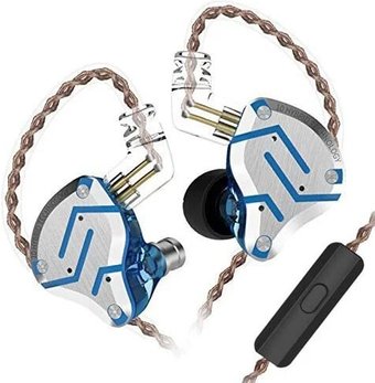 Наушники KZ Acoustics ZS10 Pro (с микрофоном, блики синего)