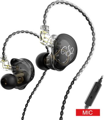 Наушники TRN CS2 (черный, c микрофоном)