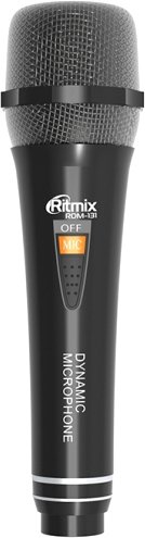 Проводной микрофон Ritmix RDM-131 (черный)