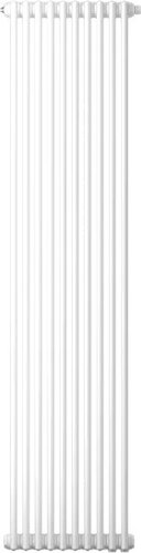 Стальной трубчатый радиатор Zehnder Charleston 3180, 1/2", 8 секций, боковое подключение (белый)