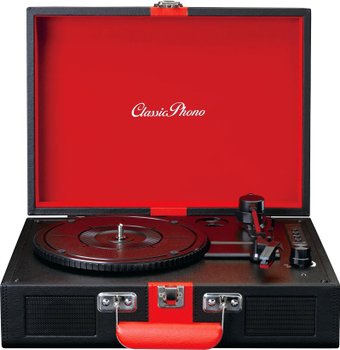 Виниловый проигрыватель Lenco TT-110 (черный/красный)