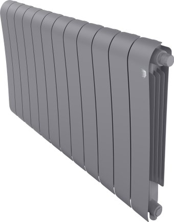 Биметаллический радиатор Royal Thermo Infinity 500 Silver Satin VR80 - 12 секций