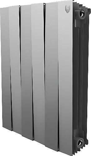 Биметаллический радиатор Royal Thermo PianoForte 500 Silver Satin (4 секции)