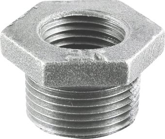 Фитинг Fittex PLUS Футорка сантехническая ОЦ Ду 50Х32 (2"Х1 1/4") НР/ВР 127-3693 (чугун оцинкованный)