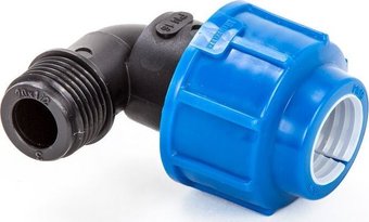 Фитинг Lammin Отвод с наружной резьбой для ПЭ труб 32х1 1/4"