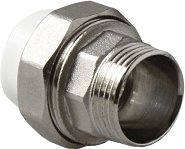 Фитинг Pro Aqua Муфта комбинированная разъемная с наружной резьбой 25x3/4"