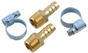 Фитинг RockForce Штуцер пневм. наруж. резьба 3/8" - елочка 6 мм RF-MH06-04