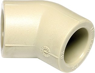Фитинг Wavin Ekoplastik Угольник ПП 40х45° SKO04045RCT